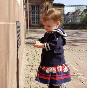 Juicy Couture Navy & white jacket